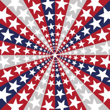 Amerikan bayrağı güneş patlaması sanat dokusu yıldız çizgileri