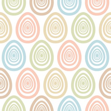 Paskalya renkli boyalı yumurtalar kusursuz sanat desenleri.