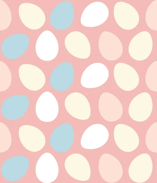 Páscoa coloridos ovos pintados padrão de arte sem costura — Vetor de Stock