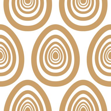 Paskalya altın boyalı yumurtalar kusursuz sanat desenleri