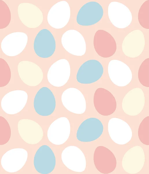 Joyeux Pâques Coloré Oeufs Peints Motif Sans Couture Pastel Couleurs — Image vectorielle