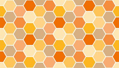 Kusursuz bal peteği deseni, sanat arkaplan şablonu. Vektör bal dokusu