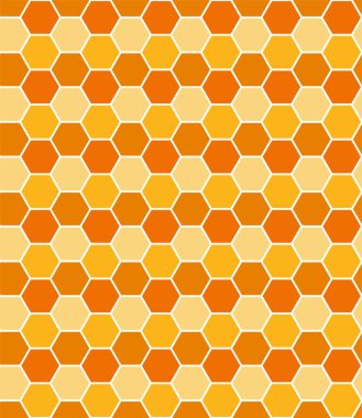 Kusursuz bal peteği deseni, sanat arkaplan şablonu. Vektör bal dokusu