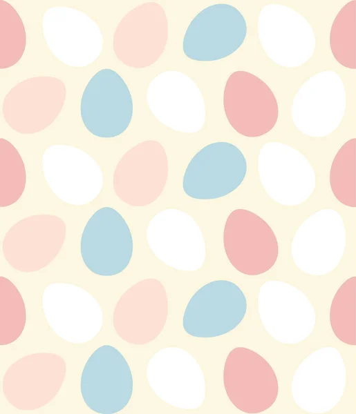Joyeux Pâques Coloré Oeufs Peints Motif Sans Couture Pastel Couleurs — Image vectorielle
