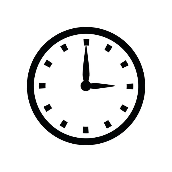 时钟图标 白色背景上的时间符号 — 图库矢量图片