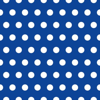 Mavi desenli arka planda beyaz noktalı noktasız retro vektör