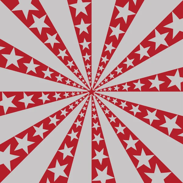 Americká Vlajka Sunburst Pozadí Hvězdami Pruhy Symbolizující Červenec Nezávislosti Den — Stockový vektor