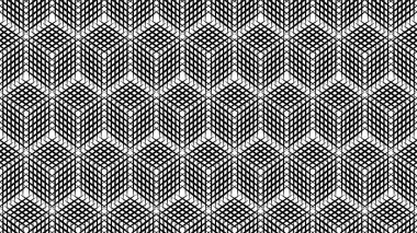 Soyut, pürüzsüz şehir binaları hacim çizgileri kare arkaplan. Yapısal izometrik yapı. Küplerden oluşan hacimli bir duvar. Çizgili katı poligonal yüzey. Vektör. 3B Görüntü