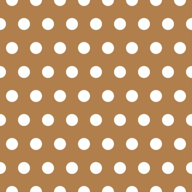 Altın retro vektör arkaplanı veya deseni üzerine beyaz benekli kumaş