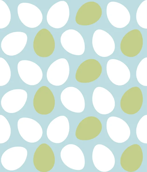 Feliz Pascua Coloridos Huevos Patrón Sin Costura Iconos Planos Sobre — Archivo Imágenes Vectoriales