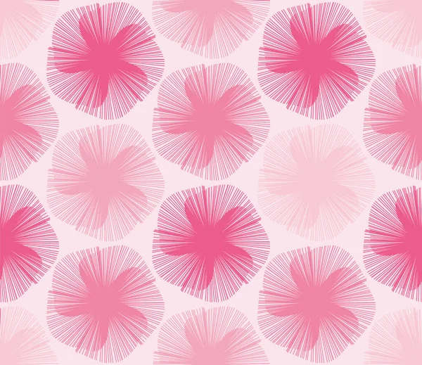 Sakura Japanese style pink Flower seamless pattern in flat style isolated on light background. Kamon Symbols of Japan background. Spring symbol. Vector illustration.