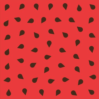Siyah çekirdekli karpuz vektör deseni veya arkaplan.