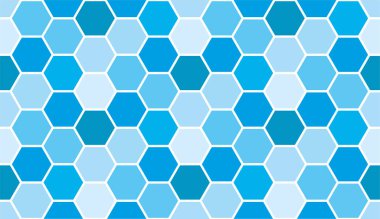 Arı peteği dikişsiz desen, mavi bal deseni