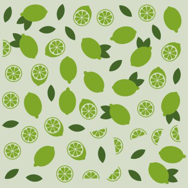 Limon ya da limon turunçgil vektörü eğlenceli, pürüzsüz desen