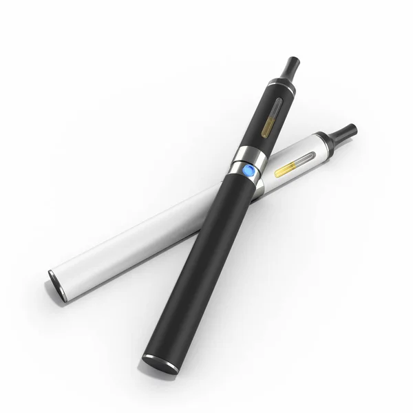 E- сигареты Устройство для бездымного курения 3d рендерить на белом — стоковое фото