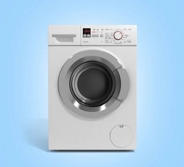 Washing machine on white background 3D illustration — Stock Photo, Image