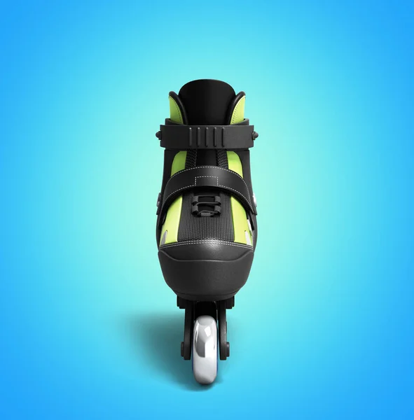 3d render van rollen van inline skates op helling — Stockfoto