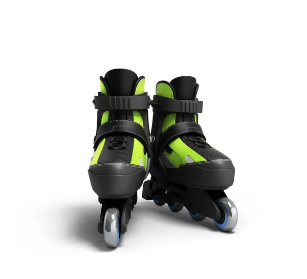 Inline rollers skates 3d render isolated on white — Stock Photo, Image