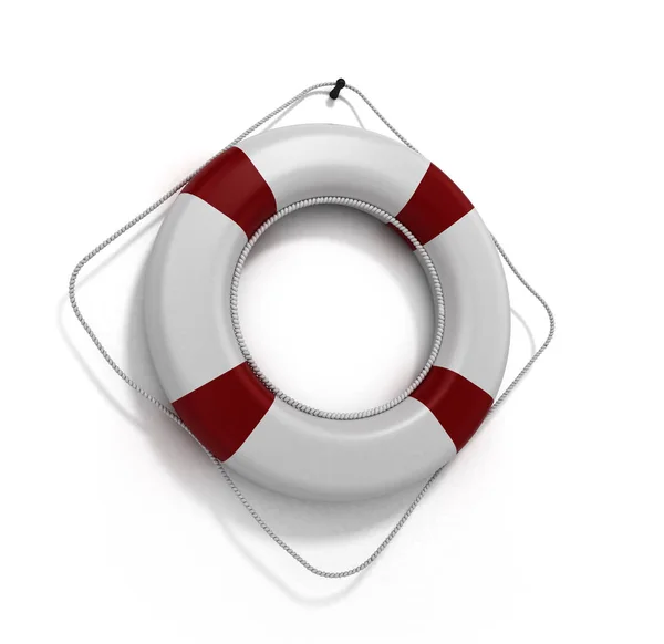 Lifebuoy 3d візуалізація на білому тлі — стокове фото
