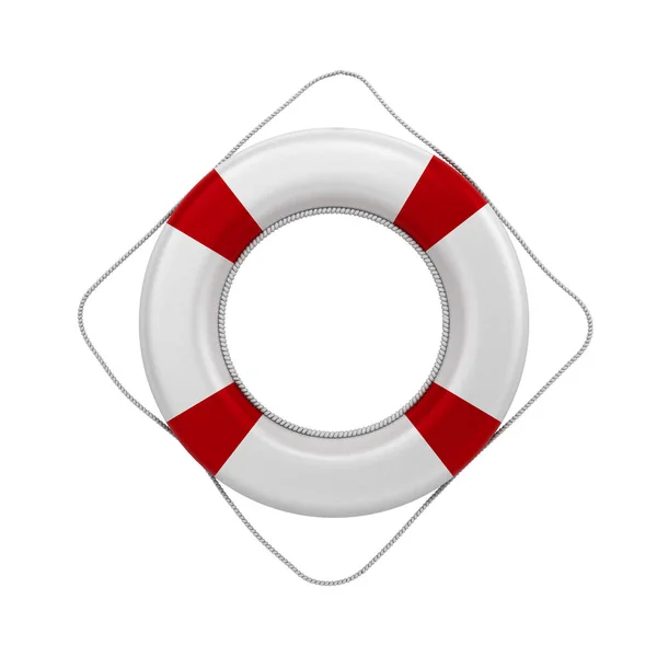 Lifebuoy 3d візуалізація на білому тлі без тіні — стокове фото