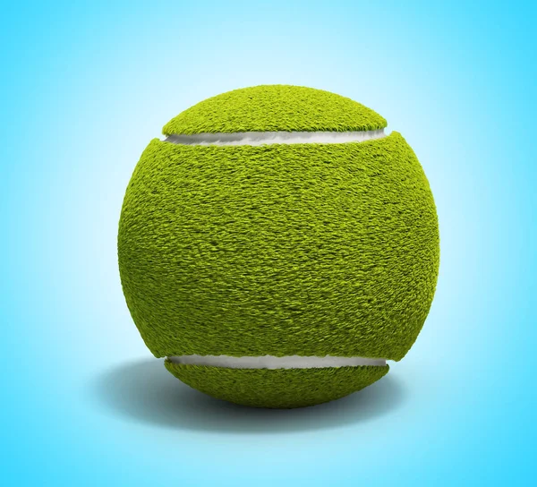 网球球 3d 渲染上没有影子的渐变背景 — 图库照片