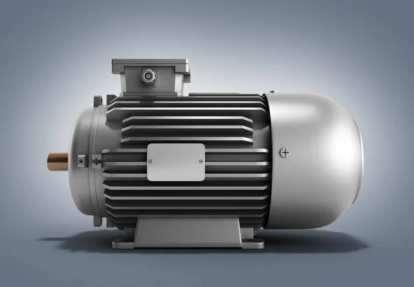 Elektromos motor generátor 3d render a színátmenetes háttér — Stock Fotó