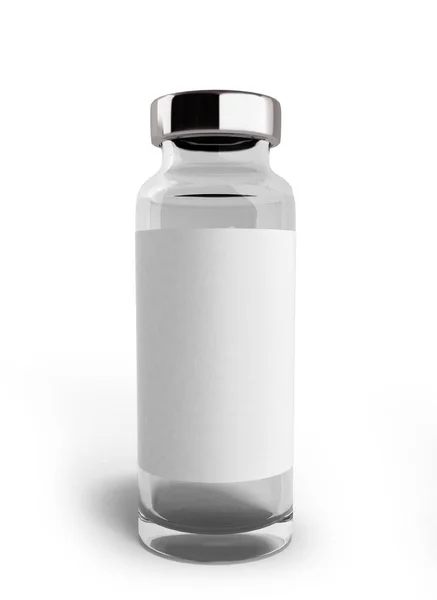 Prázdné lékařské ampule 3d ilustrace izolované na bílém — Stock fotografie