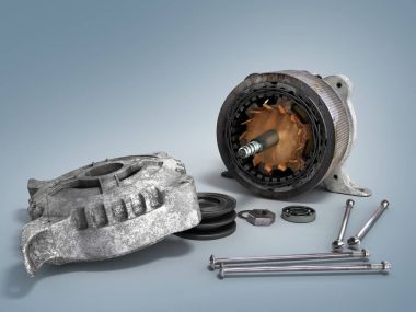 hizmet kavramı sökmeye elektrik motoru 3d render isol