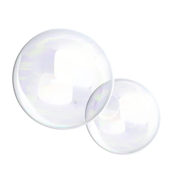 Soplador de burbujas de jabón 3d renderizado aislado sobre fondo blanco — Foto de Stock