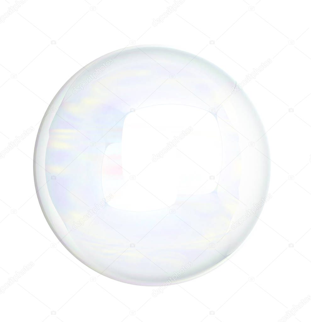 soap bubble blower 3d render isolated on white background