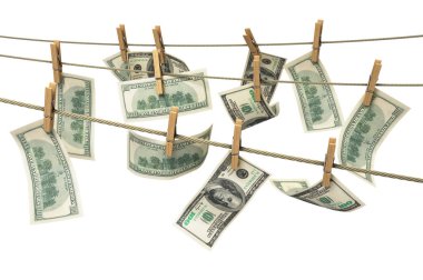 roupe 3d ender üzerinde para para aklama para kavramı