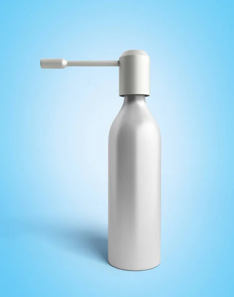 Garganta spray medicación 3d renderizar en gradiente —  Fotos de Stock