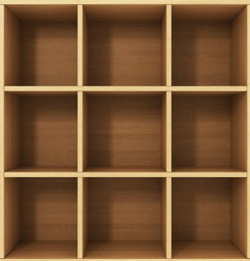 Beyaz arka plan üzerinde izole bookshelf asılı ışık