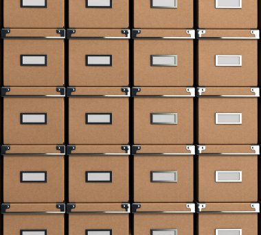 Kağıt kutusu belgeler için arka plan üzerinde 3d örnek olarak 