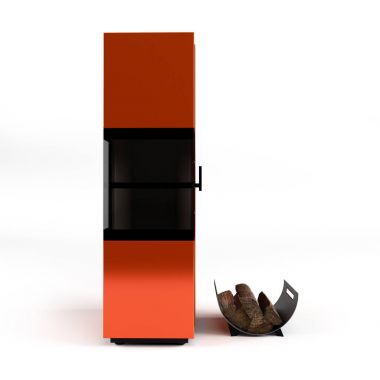 Beyaz bir arka plan üzerinde ahşap kazan 3d render