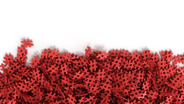 Bir uçak orijinal 3d render örnek üzerinde sonsuz hashtags