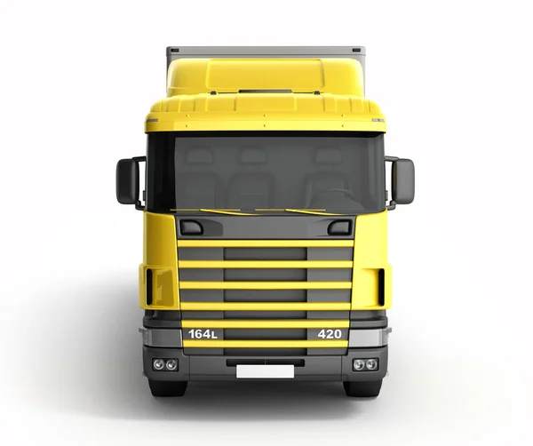 Big Truck Trailer sur fond blanc Illustration 3D — Photo