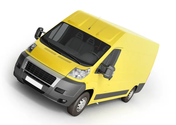 3d rendu de jaune Van Icon — Photo