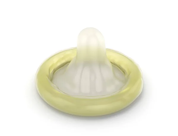 Skinande och blank kondom 3d render — Stockfoto