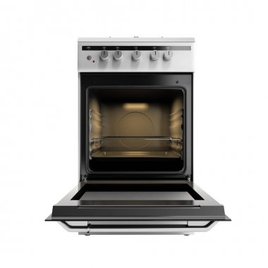 Açık gaz soba 3d render yok gölge izole