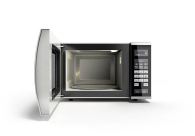 Mikrodalga fırın açmak hiçbir gölge 3d çizim