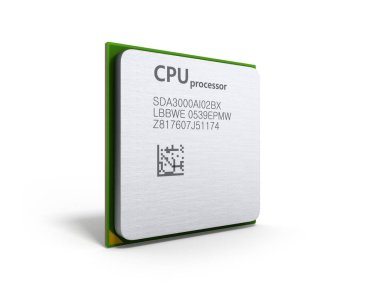 Merkez bilgisayar işlemci Cpu yüksek çözünürlükte 3d render