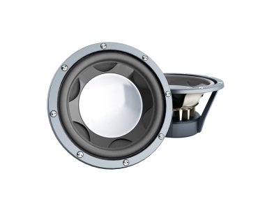 siyah hoparlörler 3d render gölge yok