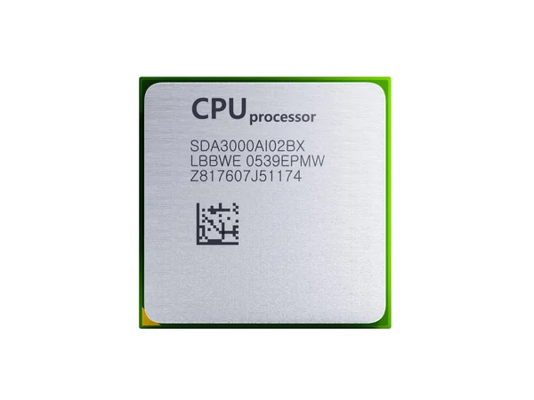Centralny komputer procesory Cpu wysokiej rozdzielczości 3d render nie sha — Zdjęcie stockowe