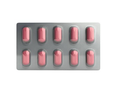 Hap paketi 3d çizimde hiç gölge Blister