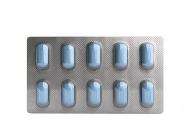 Hap paketi 3d çizimde hiç gölge Blister