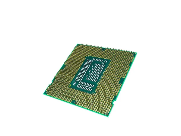 Central Computer Processors CPU High resolution 3d render on whi — Stock Photo, Image