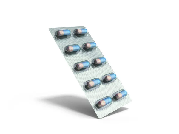 Pills Emballage Blister Illustration 3D — Photo