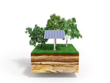 Alternatif enerji kesit o 3d şekil kavramı