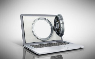 Güvenli bir çevrimiçi açık kapı bankanın bankacılık kavramı